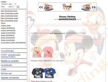 Tablet Screenshot of disney-kleding.nl